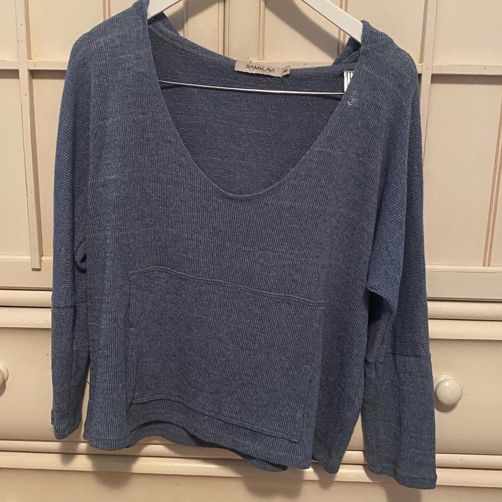 Sam & Lavi Blue Hooded Sweater